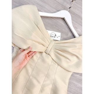 Váy tac ta nơ vai li dọc