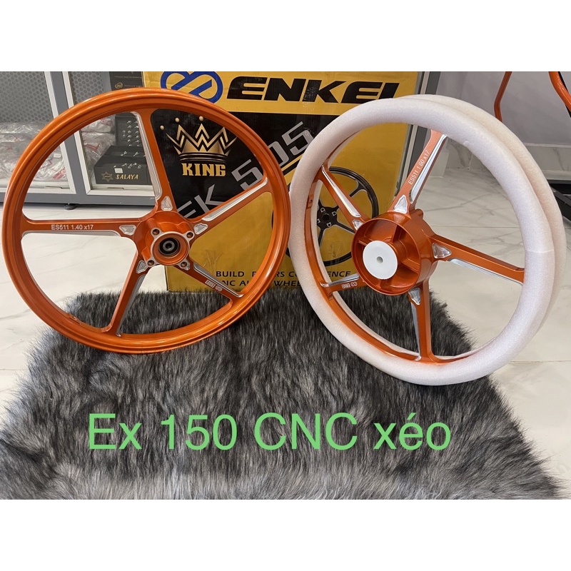 Mâm CNC Xéo mẫu RCB cho Exciter 150