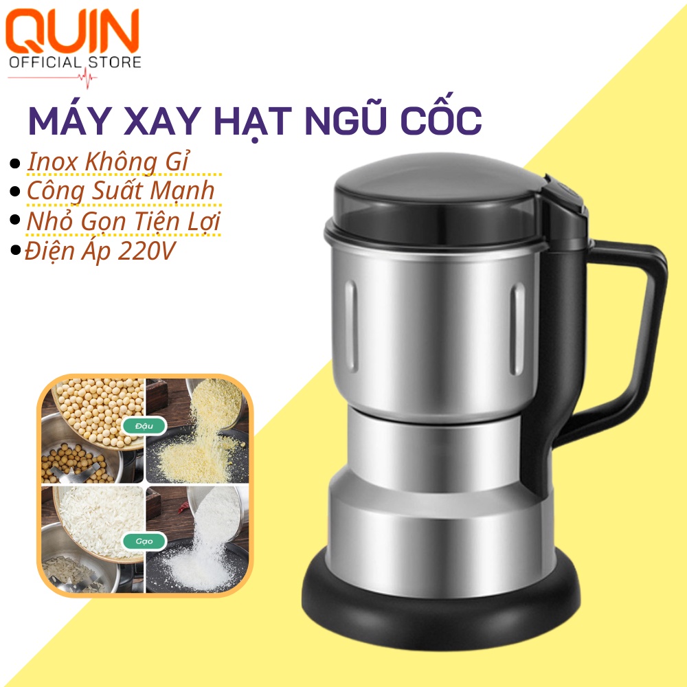 Máy Xay Hạt Công Suất 300W Cối Xay Bằng Thép Không Gỉ Xay Các Loại Hạt Và Gia Vị Khô