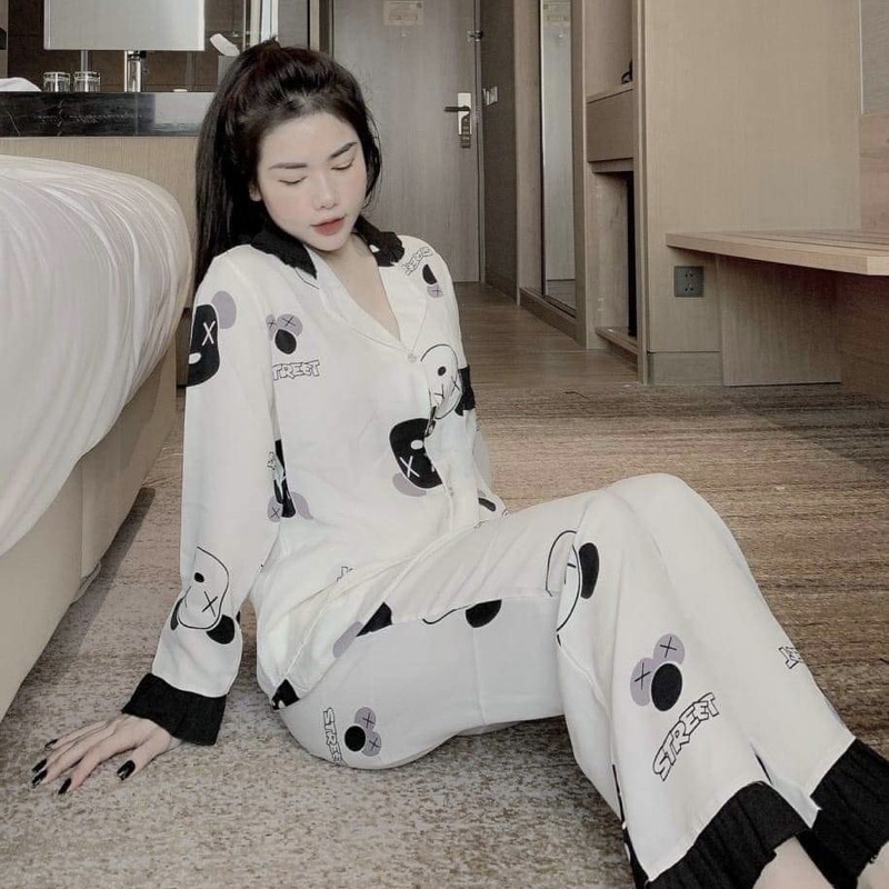 Bộ đồ ngủ Pijama dài tay thu đông mẫu mới hot nhất