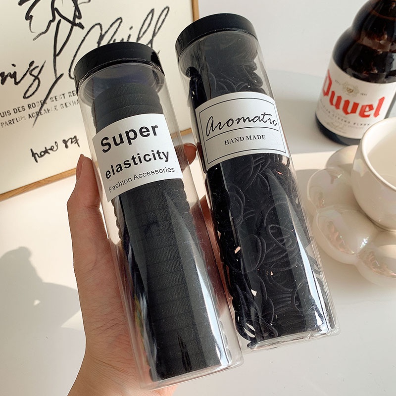 300 Dây Buộc Tóc Cao Su Hình Viên Đạn