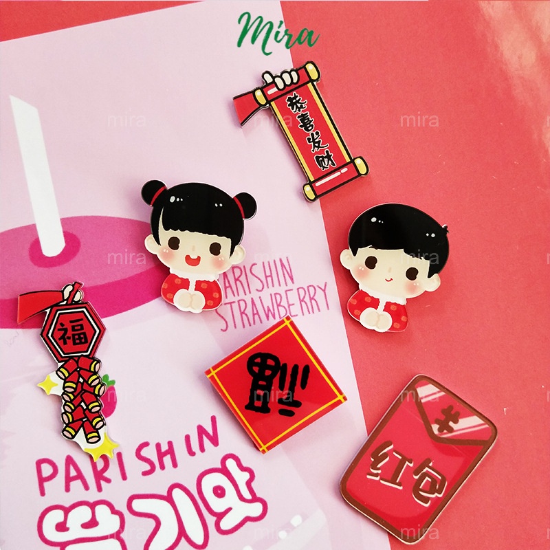 Ghim Cài Noel, Lễ Tết, Đám cưới, Huy Hiệu Acrylic, Pin Cài Áo, Trâm Cài Balo Đi Học Cực Cute Mẫu Tự Chọn MIRA-GC00808⁵