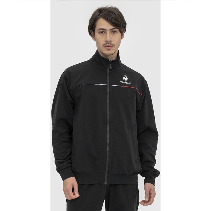 Áo khoác nỉ Le coq Sportif nam - QMMTJF01-BLK