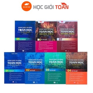 Sách Đánh Thức Tài Năng Toán Học sách toán lớp 1 đến lớp 9 bìa mềm - Toán Tài Năng ( Bộ 7 Cuốn )