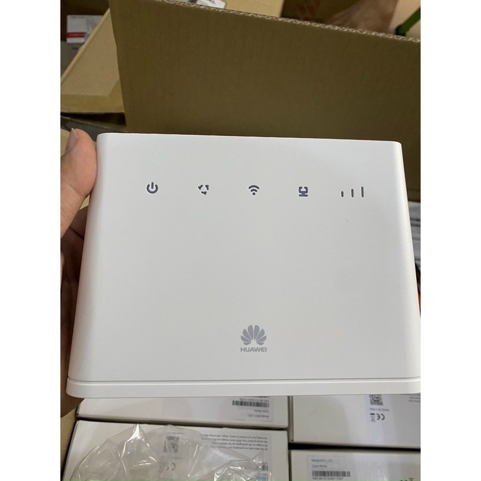 Bộ phát wifi 4G Huawei B311/ B311B Trắng - Chạy 32 thiết bị, lắp đặt xe khách, camera, trang trại