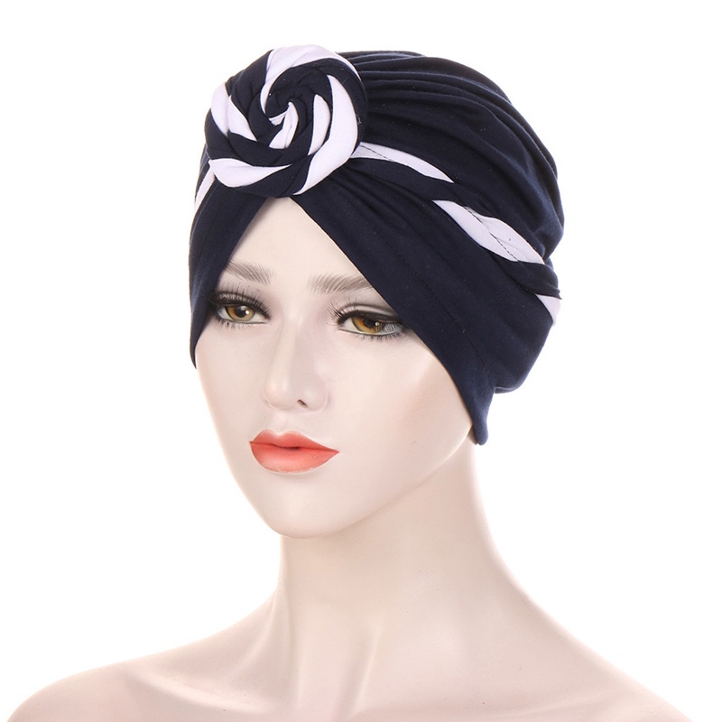 1 Mũ Turban Co Giãn Hai Màu Sắc Thời Trang Dành Cho Nữ