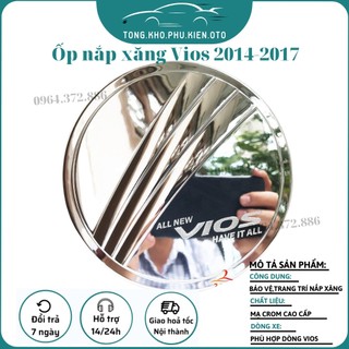 Ốp nắp bình xăng xe toyota vios 2014- 2015 2016 2017