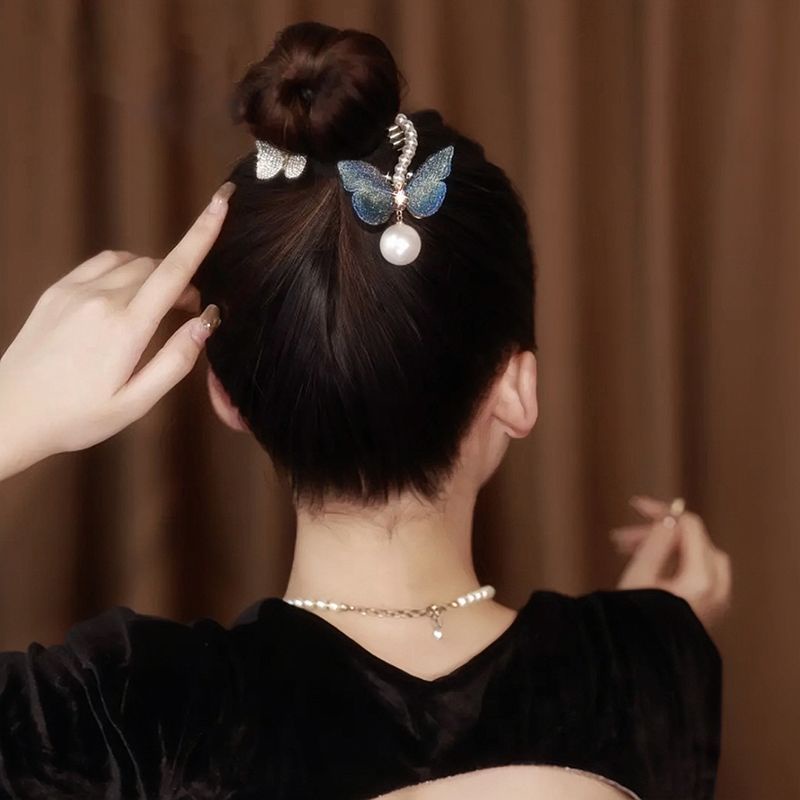 Lược Cài Tóc Hình Bướm Đính Đá Sang Trọng