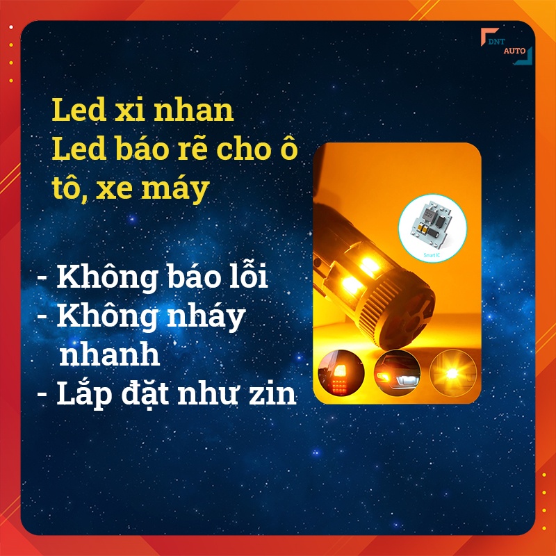 Đèn led xi nhan, led báo rẽ chân T20 7440 W21W WY21W, 1156 PY21W BAU15S, 1156 P21W BA15S, 1157 BAY15