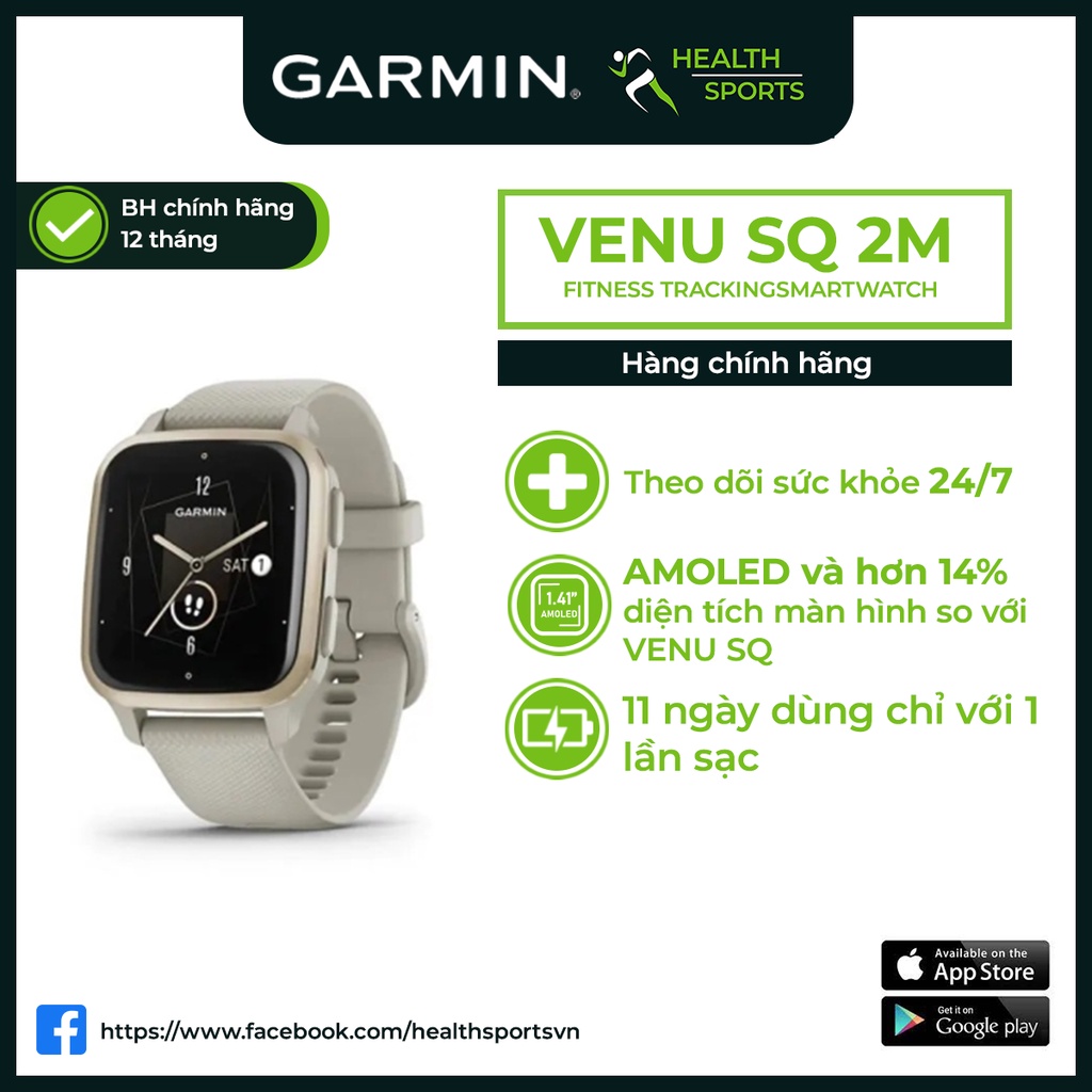 Đồng hồ thông minh Garmin Venu SQ 2 Music