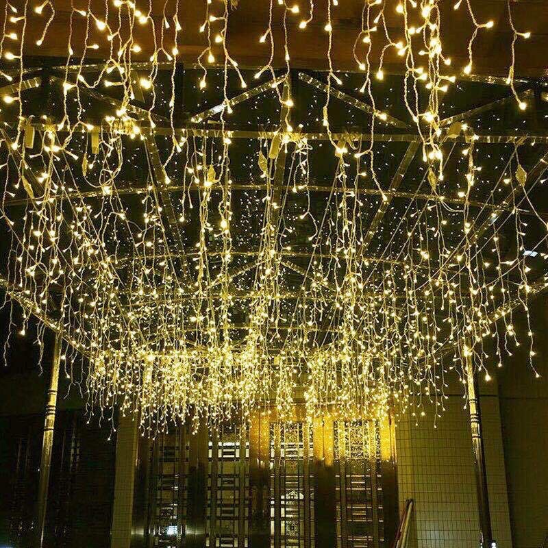 Đèn Nháy Rèm Led 12x0,4 , Đèn Led rèm 12 mét x 0,4 mét trang trí Huydecor