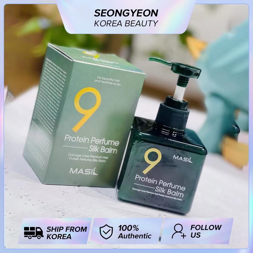 100 % Hàn Quốc thực sự Masil 9 Salon Tóc Silk Essence 180 ml/Chai để sửa chữa thiệt hại và khô,Ngăn ngừa tổn thương nhiệt từ các dụng cụ tạo kiểu nóng, sửa chữa tóc, cải thiện và tăng cường độ co giãn tóc của bạn