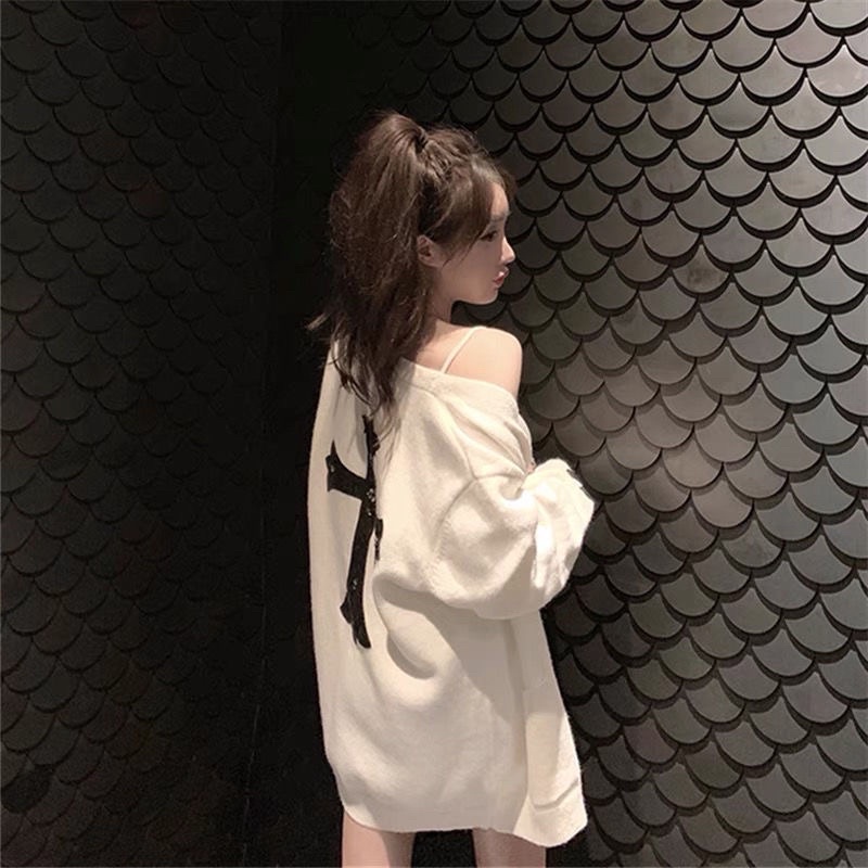 Áo Cardigan Thêu Chrome Heart 2 Màu Siêu Hot
