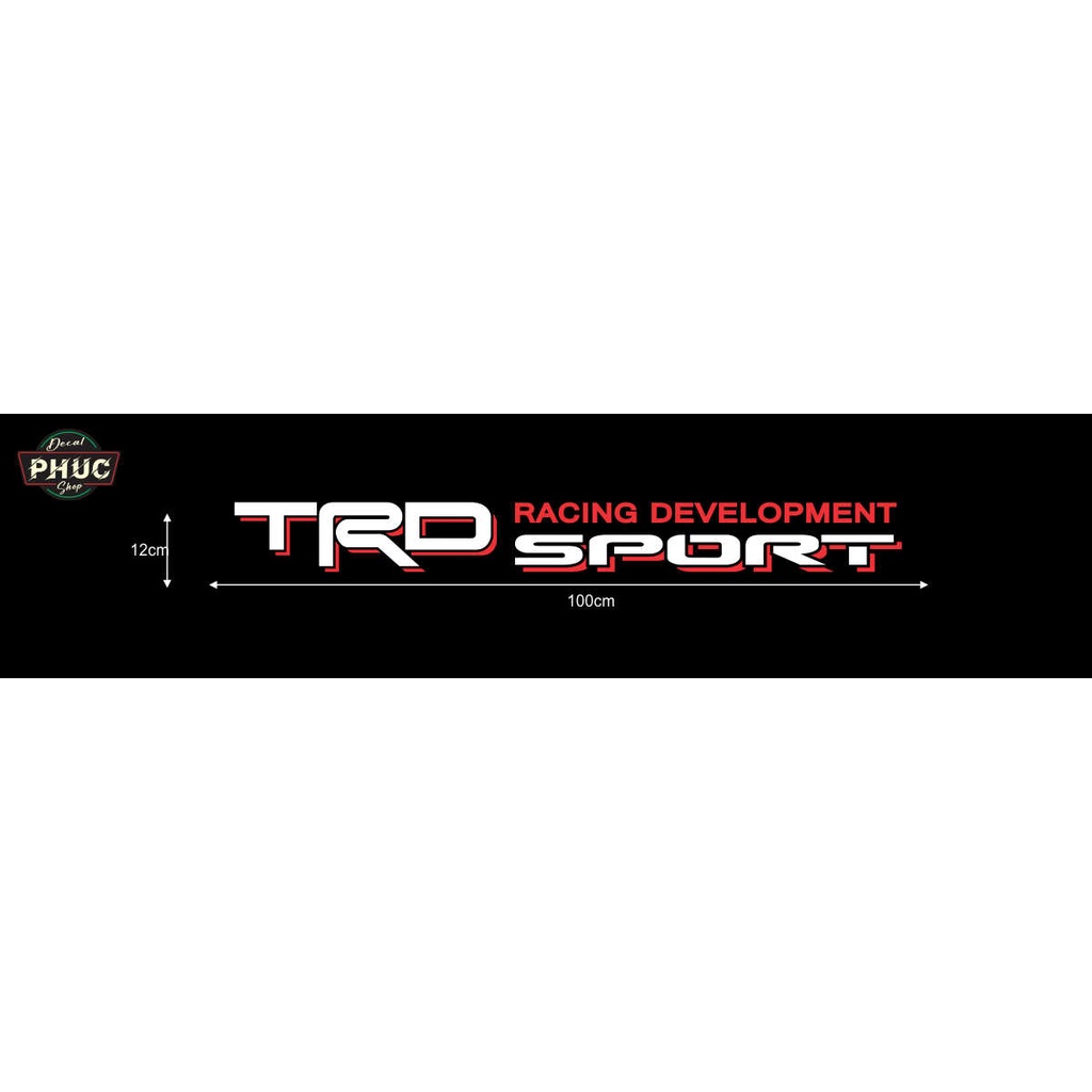 Tem dán kính lái chống nắng ô tô mẫu TRD Racing Development Sport
