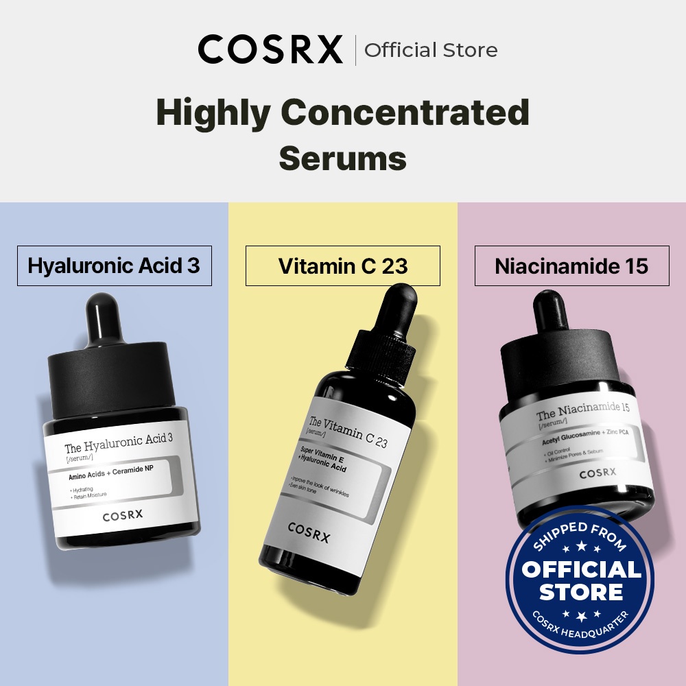 Tinh chất serum Cosrx The Niacinamide 15/ The Hyaluronic acid 3/ The Vitamin C 23 - Ninishop
