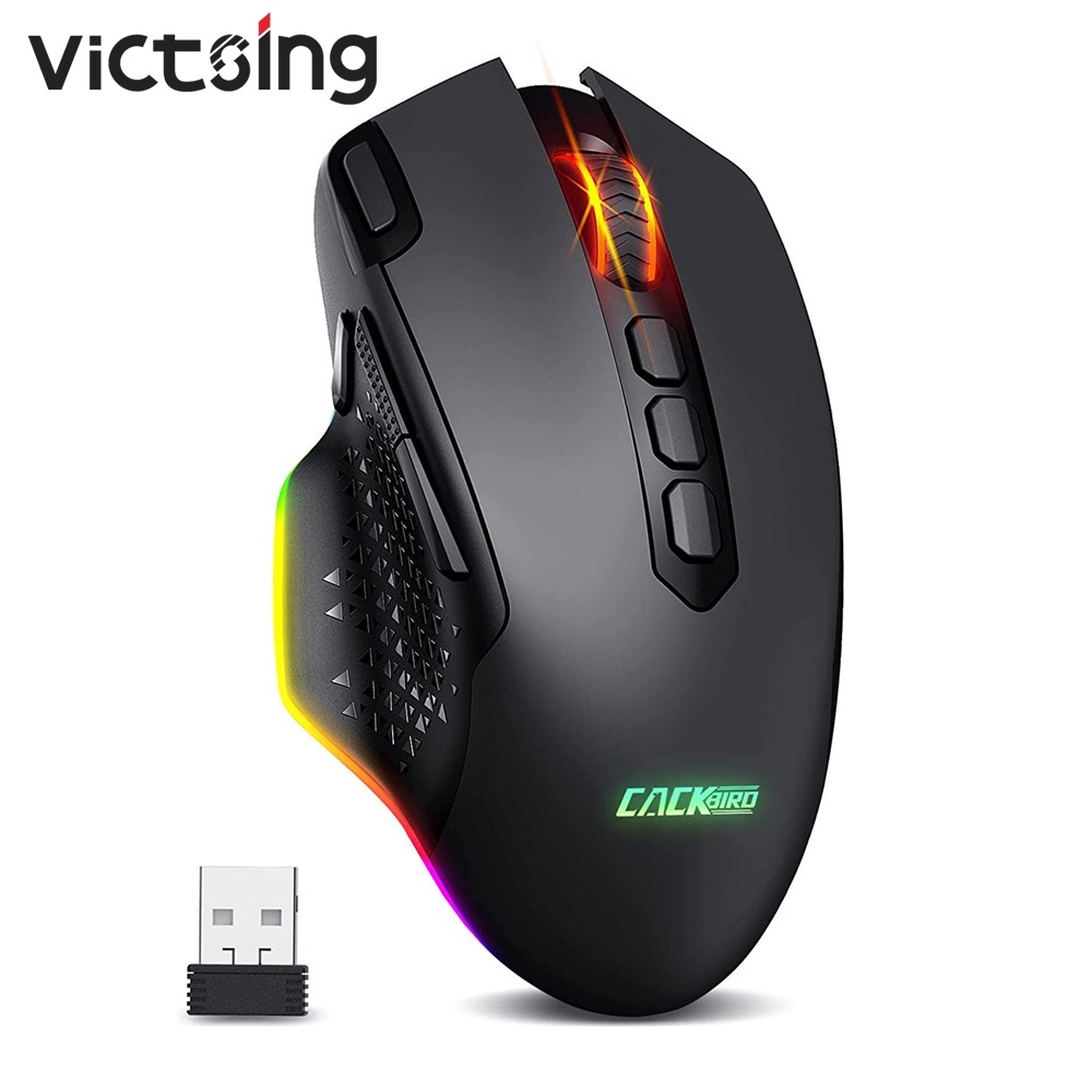 Chuột không dây Victsing PC282 RGB 10 Nút Loại C Có Thể Sạc Lại