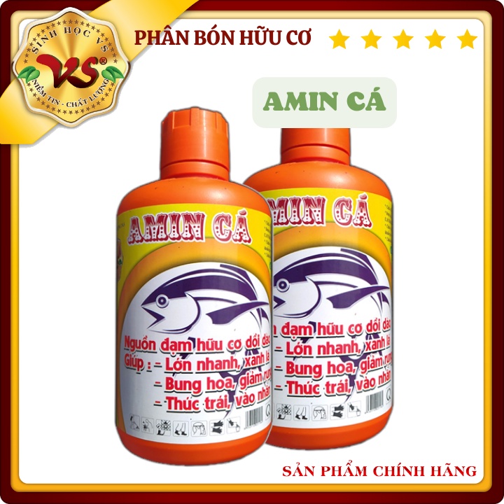 GIẢM RỤNG VÀ BÓNG TRÁI -  AMIN CÁ ĐẬM ĐẶC- Chai 1L