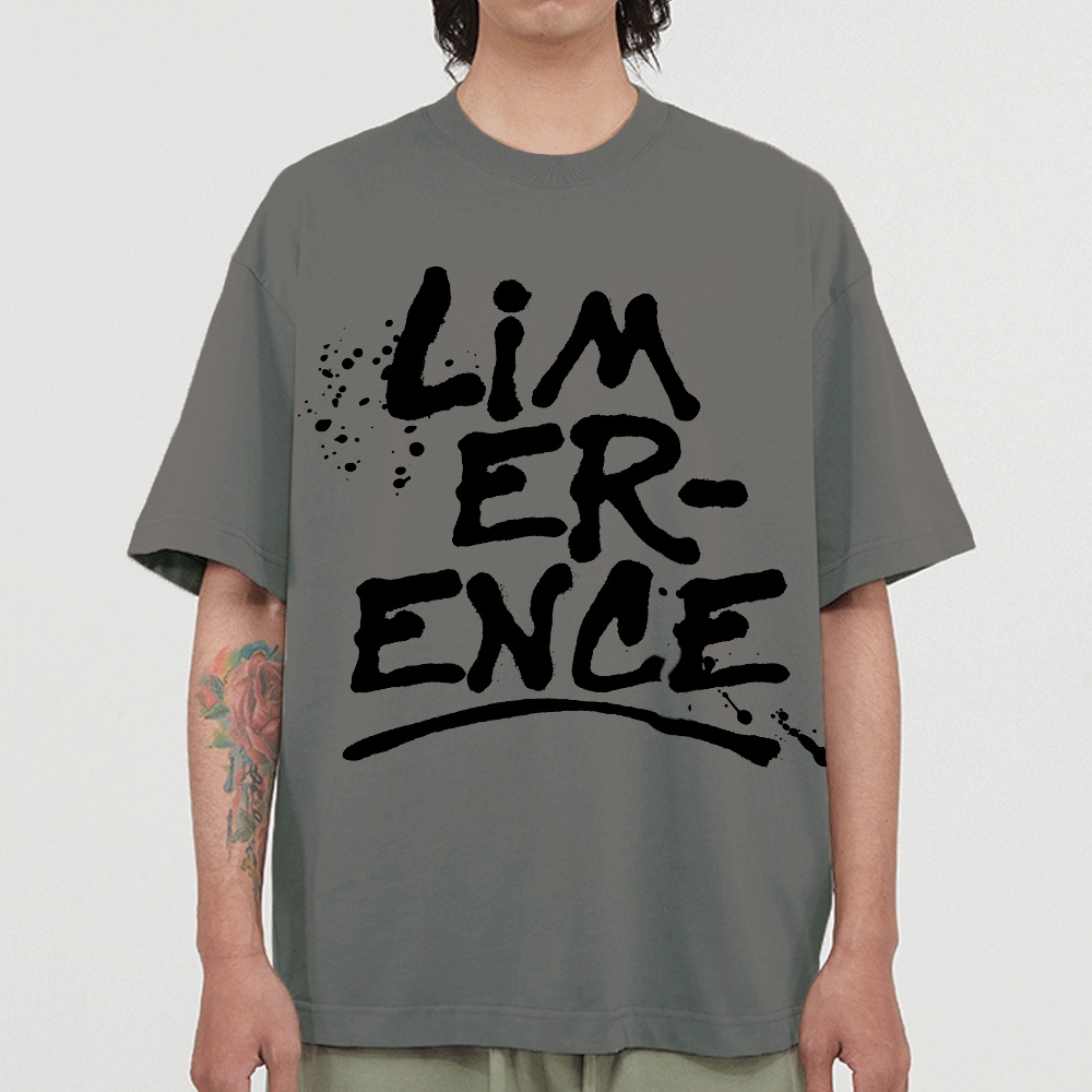Áo thun form rộng LIMERENCE Basic Tee graffiti vải cotton cao cấp co giãn, dày dặn Local Brand
