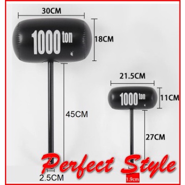 Đồ Chơi Bơm hơi / Đồ Chơi Búa Hơi Cầm Tay Đen 1000 Tấn / Ton Vụi Nhộn