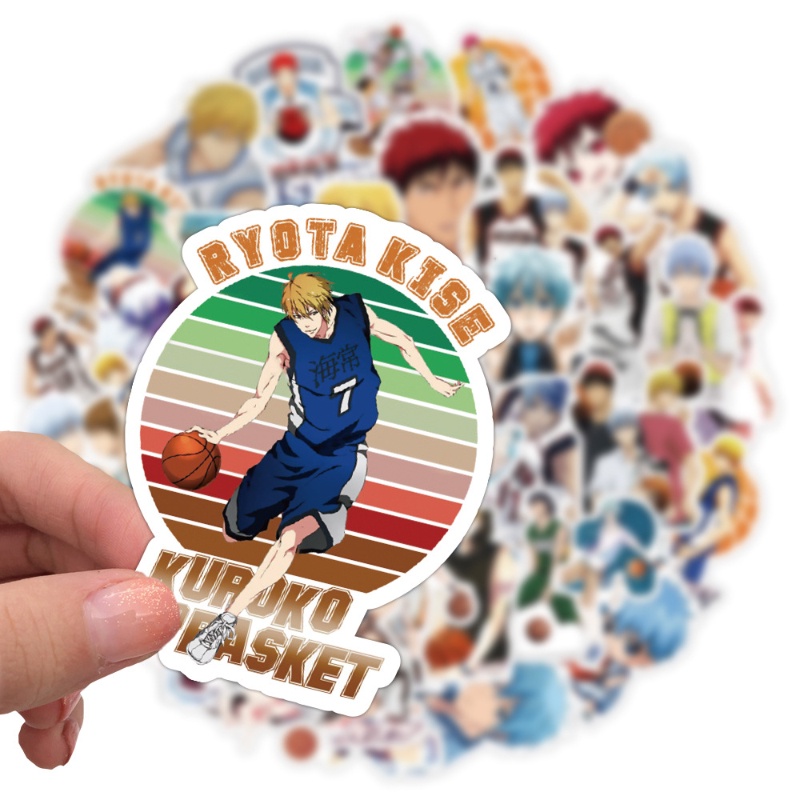50 Miếng Dán Anime Kuroko No Basket Cho Chai Nước Hydro Bottles Bóng Rổ Cho Thanh Thiếu Niên