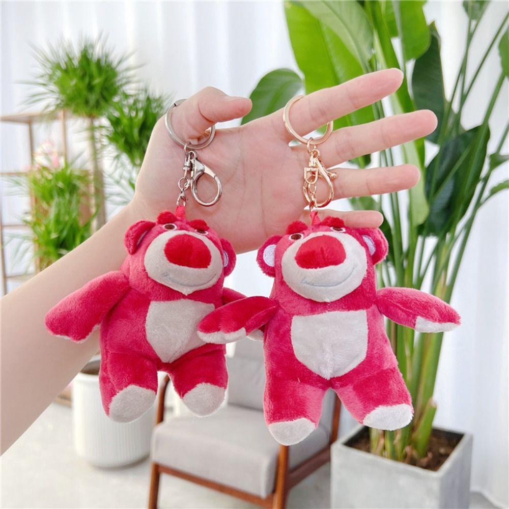 Móc Khóa Hình Gấu Nhồi Bông Mềm Mại Đáng Yêu