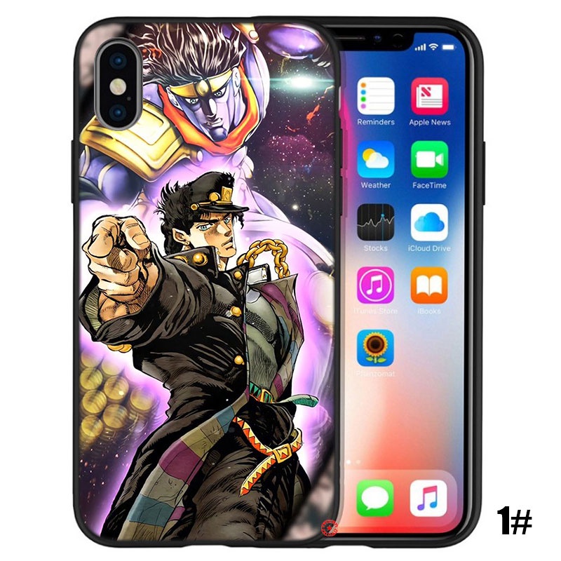 Ốp Điện Thoại Họa Tiết Jojo 'S Bizarre Adventure Cho iPhone 12 13 Pro X XS Max Mini EE35