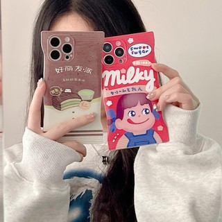 Ốp Điện Thoại Dẻo Họa Tiết Hoạt Hình Kèm Túi Chống Sốc Cho IPhone 6 6S 7 8 Plus SE 2020 X XR XS Max 11 12 13 14 Pro Max Plus