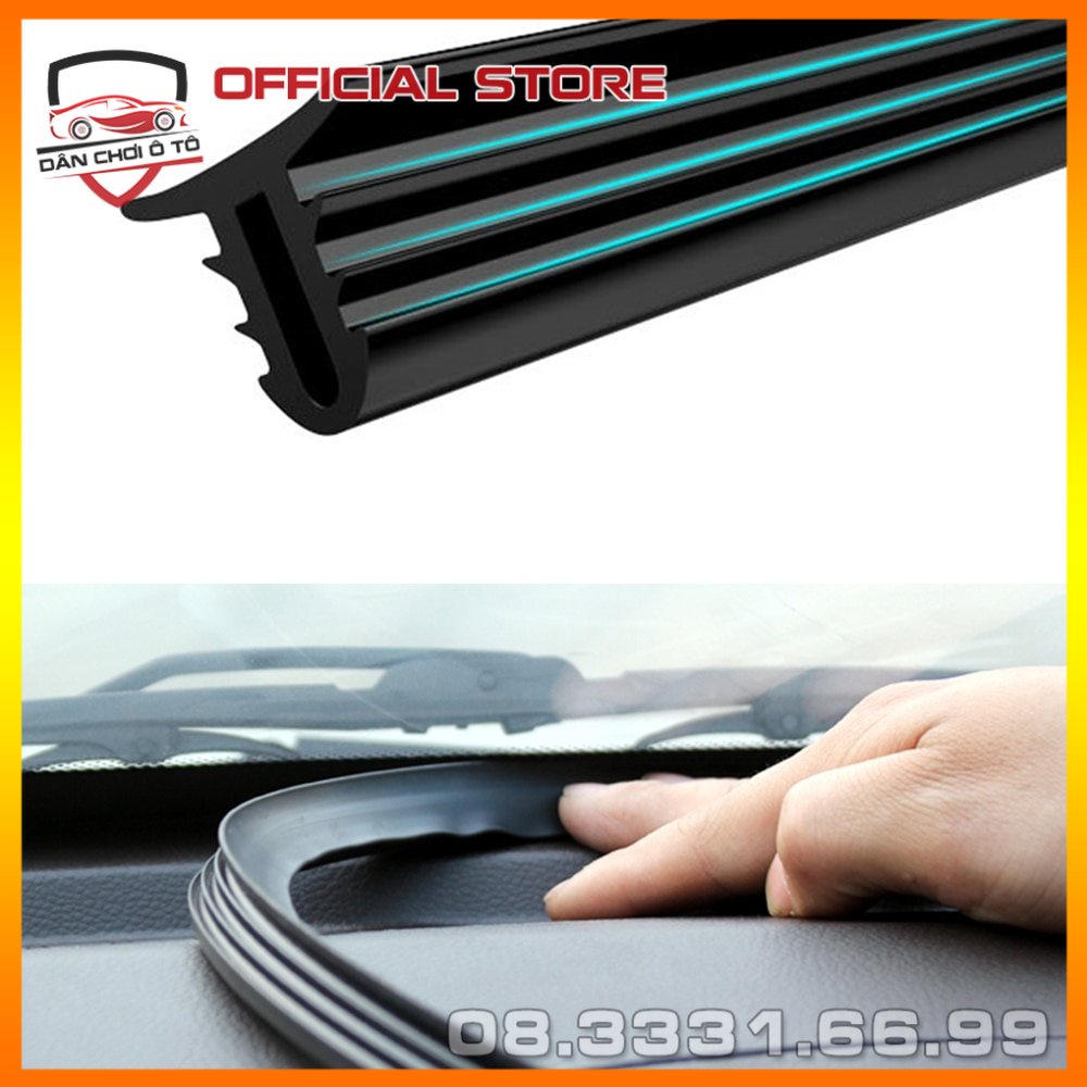 Gioăng cao su Cách Âm Dải Cao Su chữ T chuyên dụng gắn taplo cho xe hơi dài 160cm