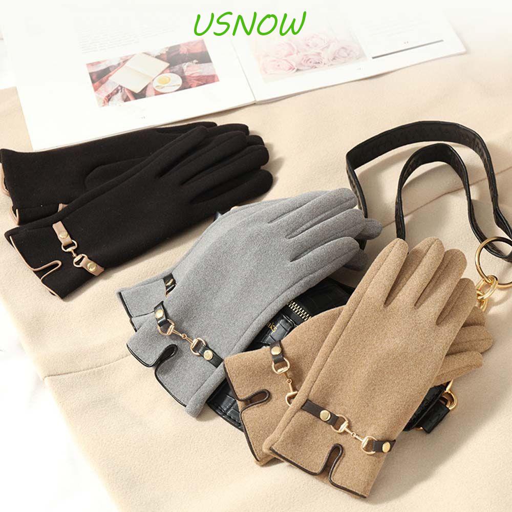 Găng Tay Nhung Dày Dặn Co Giãn Màu Sắc Xinh Xắn Cho Nữ