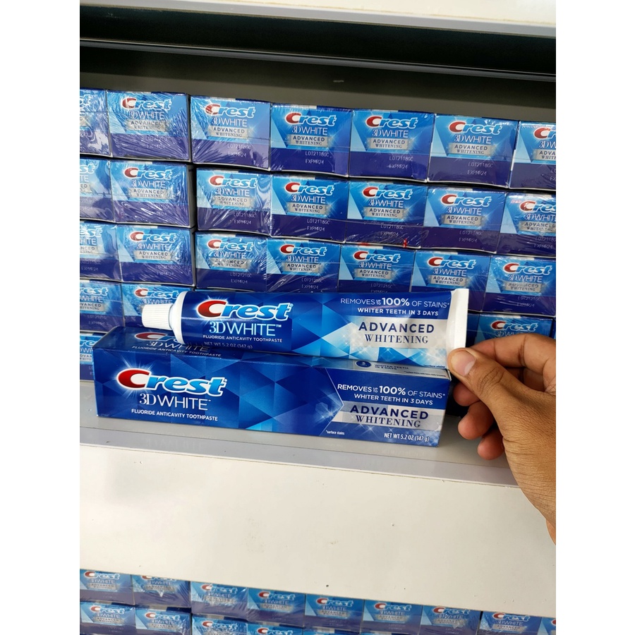 Kem đánh răng Crest 3D White Advanced Whitening 147g