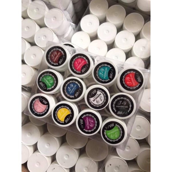 Set Gel Vẽ Móng 12 Màu Làm Nail