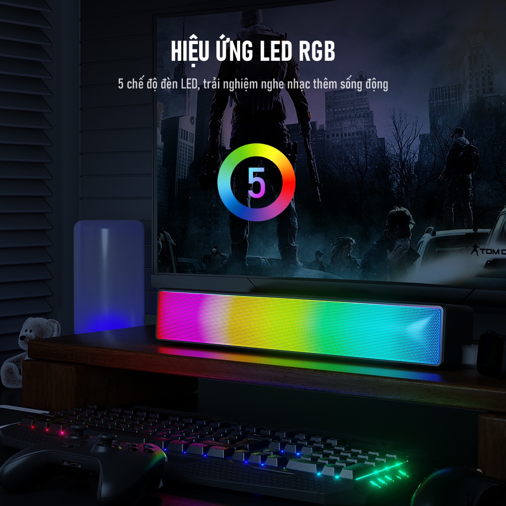 Loa Thanh Bluetooth Soundbar ROBOT RB580 10W Ultra Bass