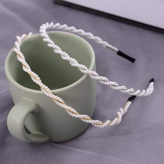 Bờm tóc phối vải lụa nhún nhiều màu phong cách Hàn Quốc