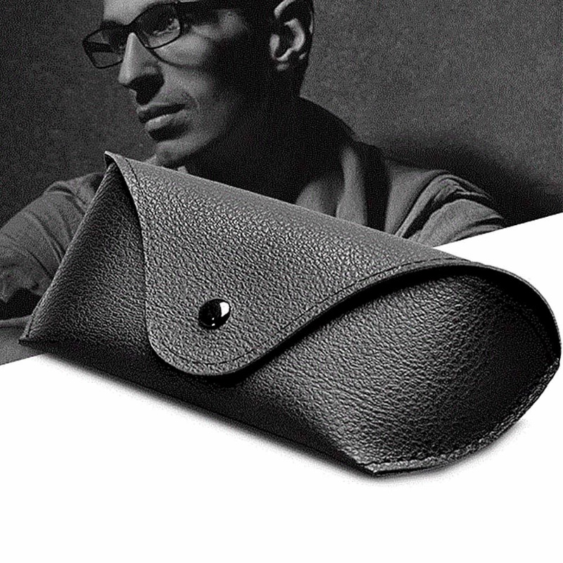 Hộp Đựng Mắt Kính Giả Da Màu Trơn Phong Cách Vintage