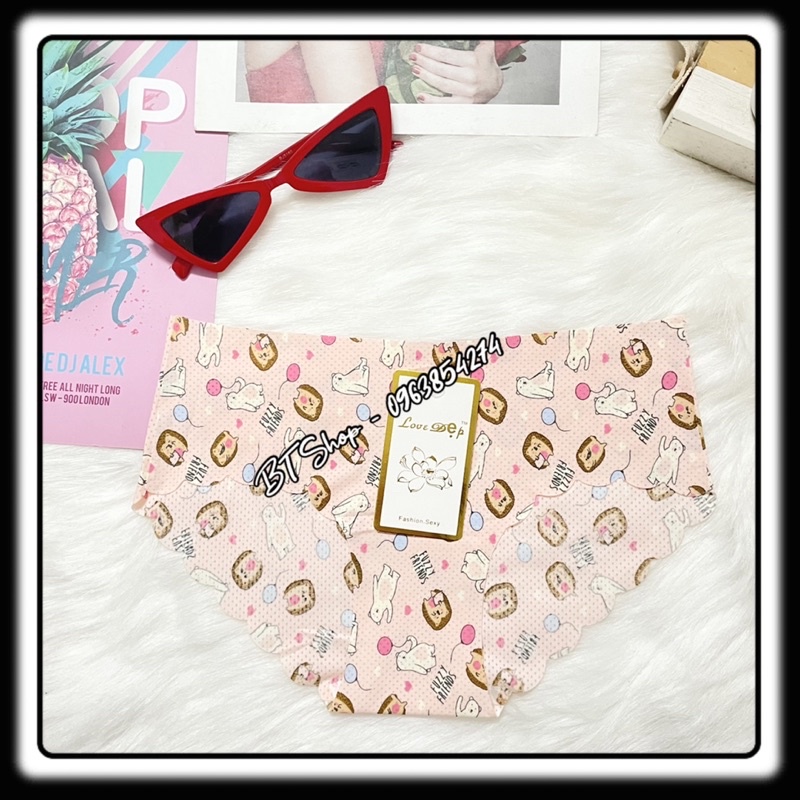 Quần lót su thông hơi co giãn tốt hoạ tiết dễ thương