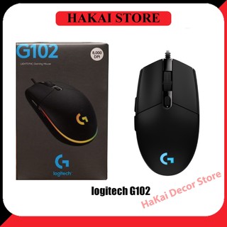 Chuột pc gaming logitech g102 oem, led rgb ,chuột máy tính chơi game có dây gía rẻ siêu hot