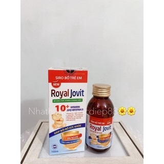 Siro new royal jovit - giúp bé ăn ngon miệng , cao lớn khỏe mạnh, thông minh - lọ 100ml