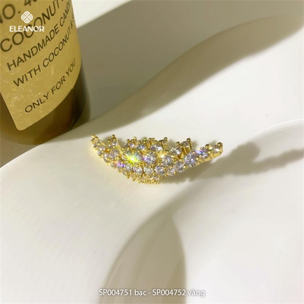 Bông tai nữ gắn vành Eleanor Accessories hình tia phụ kiện trang sức cá tính ( một chiếc )