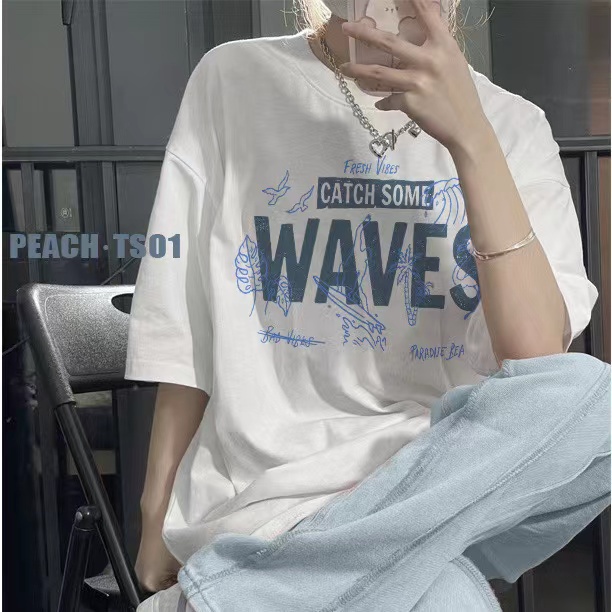 NRVP Áo Thun Unisex Mùa Hè Dáng Suông Tay Cộc Phong Cách Hàn Quốc Cho Nam Nữ