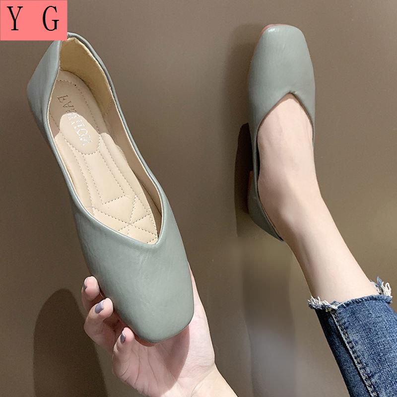 Giày Búp Bê Mũi Vuông Đế Mềm Chống Trượt Thời Trang Xuân Hè 2022 Cho Mẹ Bầu