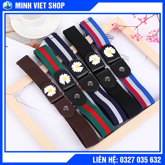 Dây Nịt Thắt Lưng Vải Thun Thiết Kế Nhiều Mẫu Mã Và Màu Sắc Co Dãn, Đàn Hồi Tốt