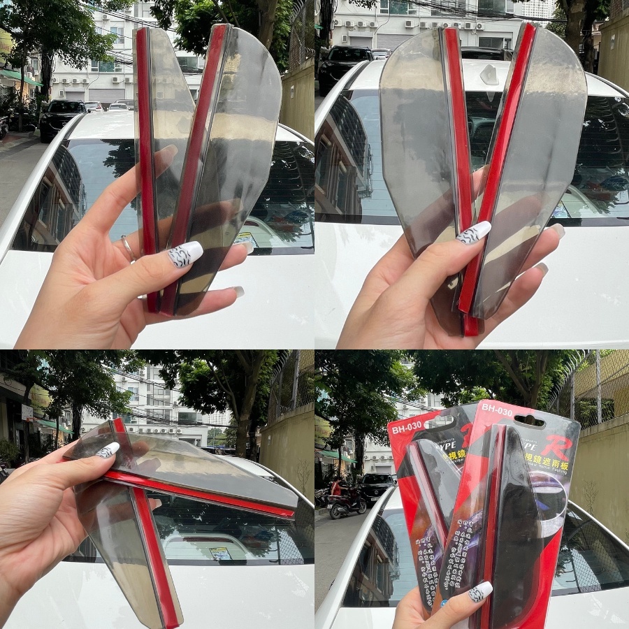 Vè Che Mưa Gương Chiếu Hậu Xe Hơi Chống Bám Nước kèm băng keo chuyên dụng