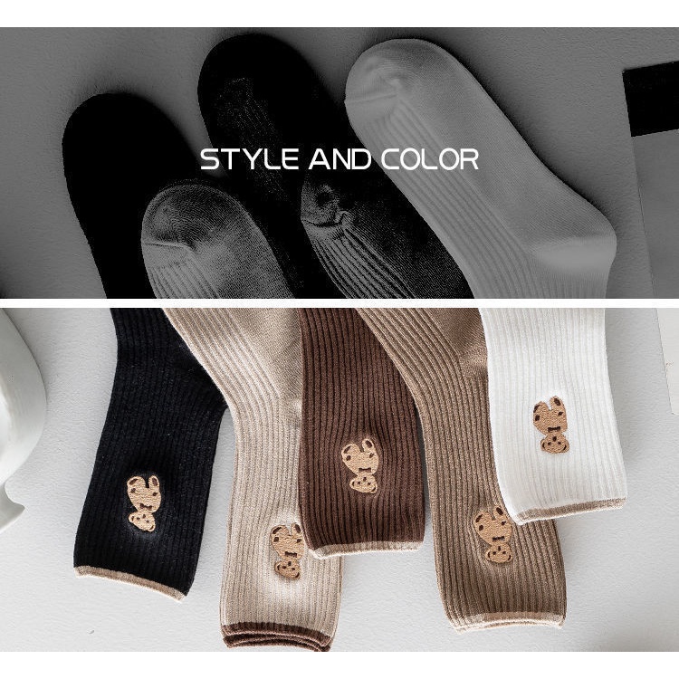 Vớ Thu Đông Cổ Cao Vừa Phong Cách Preppy Nhật Bản Mới Cho Nữ