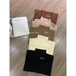 Áo len sát nách, cổ 3 phân siêu mềm mịn
