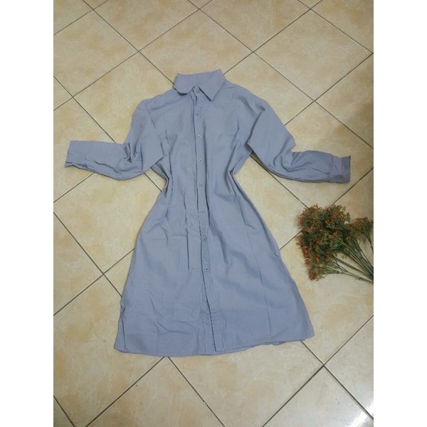 ĐẦM SƠ MI JEANS XẺ TÀ