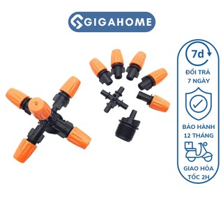 Béc Tưới Cây Phun Sương GIGAHOME 5 Đầu, Xoay 360 Độ Có Thể Điều Chỉnh Khóa 6304