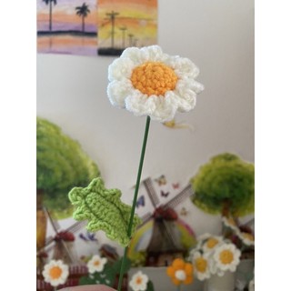 Cúc hoạ mi len Handmade- 1 cành
