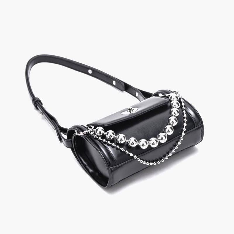 Mischa Túi Đeo Chéo Da PU Cao Cấp Phối Dây Xích Dễ Phối Đồ Thời Trang Cho Nữ