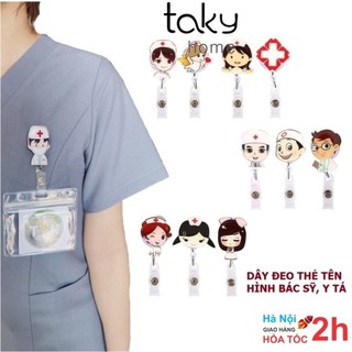 Dây Đeo Thẻ Tên Nhiều Dễ Thương Cho Bác Sĩ, Điều Dưỡng, Y tá, Gắn Túi Áo Có Dây Kéo Dài, NhỏGọn Tiện Dụng, TakyHome 5950