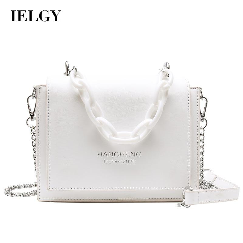 Túi Đeo Chéo Dáng Vuông Nhỏ Phối Dây Đeo Sợi Xích Thời Trang Cho Nữ